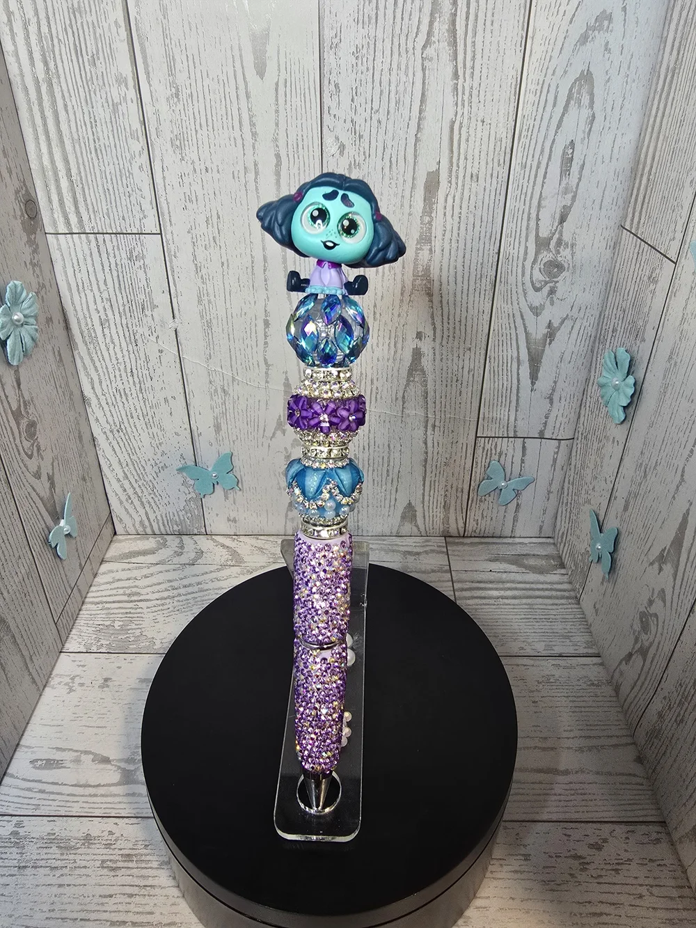 Sparkling Purple & Teal Kids Character Pen - Inside Out 2